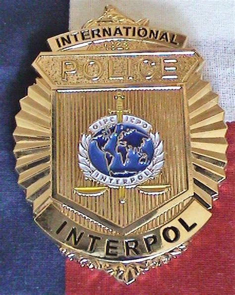 interpol police badge